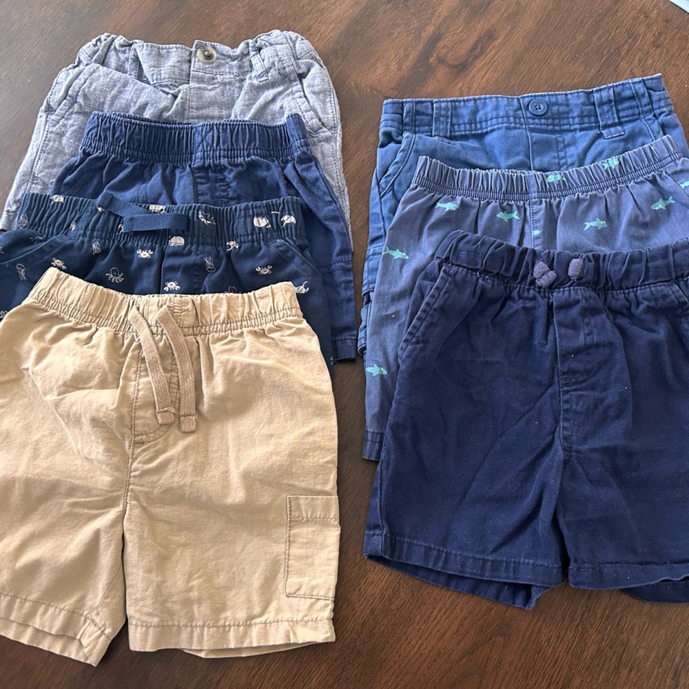 Shorts Set - Navy, Tan, and Gray